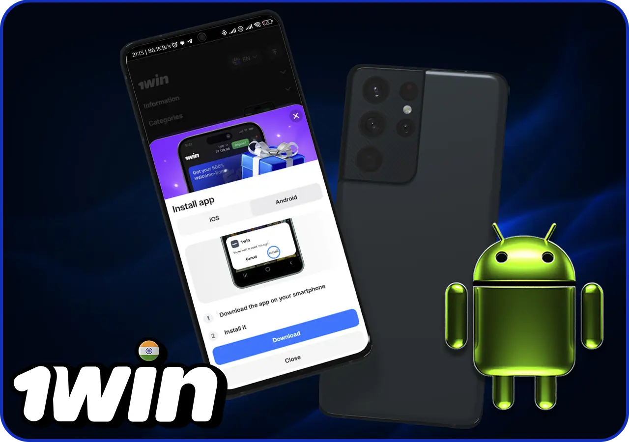 1win mobile app for Android
